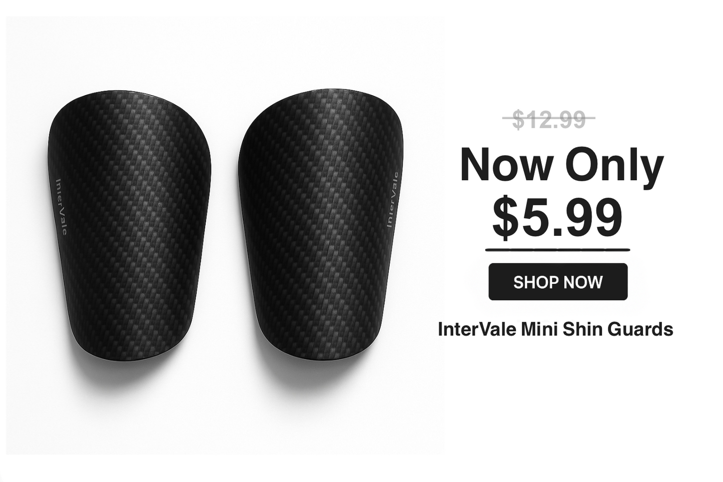 InterVale Mini Espinilleras - Fibra de Carbono